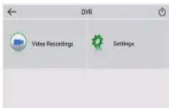 DVR Video Recordings Settings