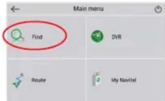 Main menu Find DVR Route My Naval