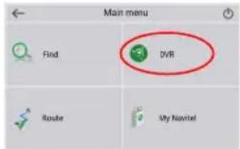 Main menu Find DVR Route My Nextel