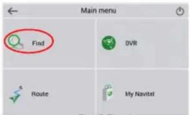 Main menu Find OVR Route My Navitel