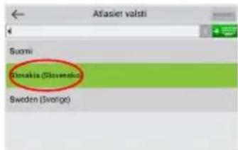 Alfasier valsti Suomi Slovenia (Slovena) Sweden (Sverige)