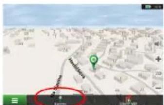 Screenshot of a map interface showing a location marked with a red circle and a green pin, likely indicating a specific area or point of interest.