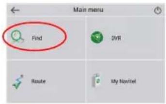 Main menu Find JVR Route My Nowitel
