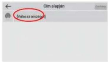 Cim alapján [Válász ország]