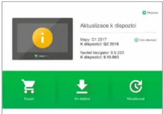 Aktualizace k dispozici Mapy: Q1 2017 K dispozici: Q2 2018 Navitel Navigator: 9.9.203 K dispozici: 9.10.903 Kuapi Ko stženi Aktualizovat