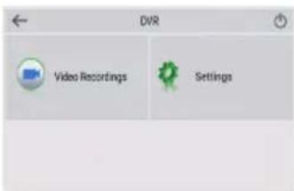 DVR Video Recordings Settings