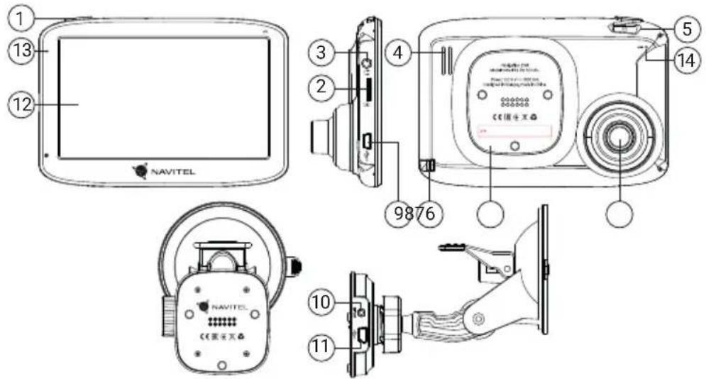 Navitel RE 5 DUAL - Внешний вид устройства - 1