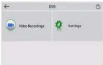 DVR Video Recordings Settings