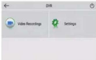 DVR Video Recordings Settings
