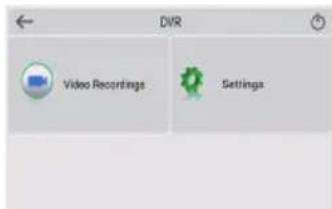 DVR Video Recordings Settings