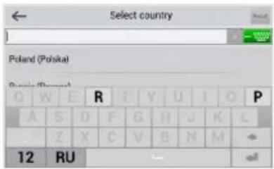 Select country Poland (Polska) R T Y U I O P A S D F G H J K L Z X C V B N M 12 RU