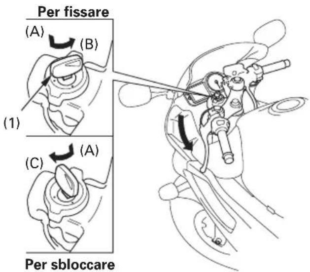 Per fissare (A) (B) (1) (C) (A) Per sbloccare