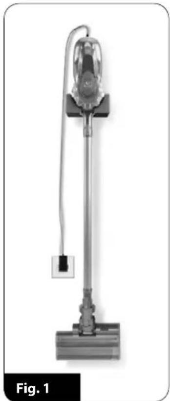 MPM MOD-33 - PARKING THE VACUUM CLEANER IN THE WALL MOUNT - 1