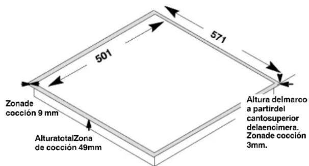 Diagram showing a tray with circular holes and two arrows labeled 1 and 2 pointing to it, indicating a process or installation step.