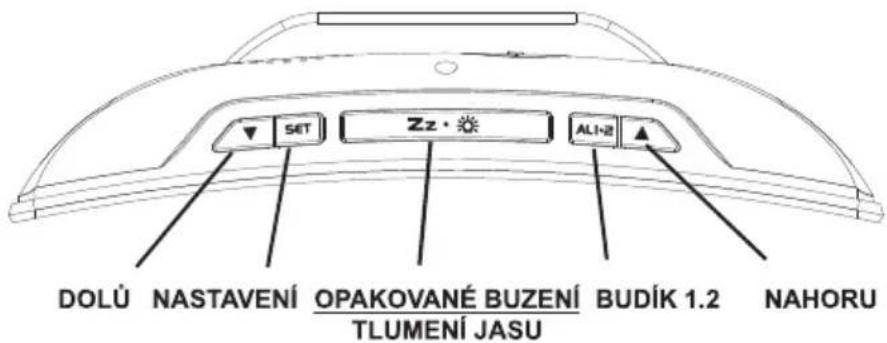 DOLÚ NASTAVENÍ OPAKOVANÉ BUZENÍ BUDÍK 1.2 NAHORU TLUMENÍ JASU