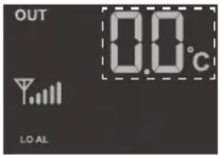 OUT 0.0°C LO AL