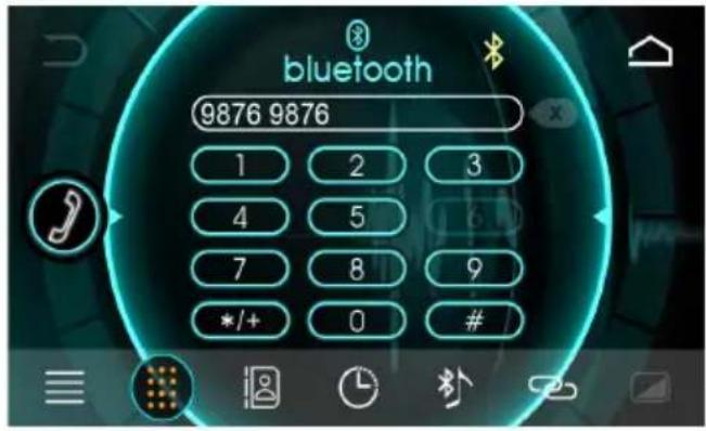 bluetooth 9876 9876 1 2 3 4 5 7 8 9 */+ 0 # * / +