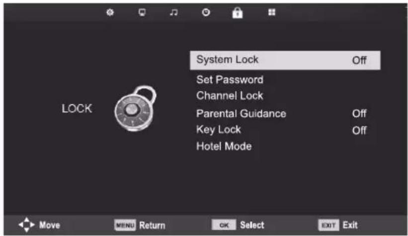 SENCOR SLE 3229TCS - Nabídka Lock (Zámek) - 1