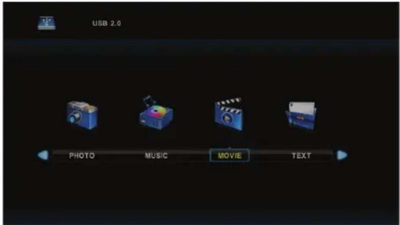 USB 2.0 PHOTO MUSIC MOVE TEXT