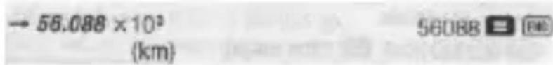 → 56.088 × 10³ (km) 56088 = [mm]