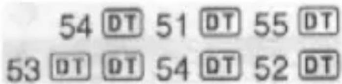 54 DT 51 DT 55 DT 53 DT DT 54 DT 52 DT