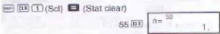 ORRT CLR 1 (Sci) = (Stat clear) 55 DT n= SD 1.