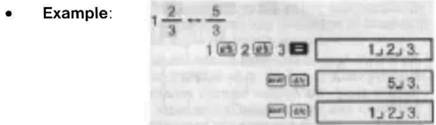 • Example: 1 2/3 ← 5/3 1 2 3 1,2,3. 5,3. 1,2,3.
