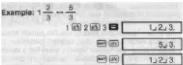 Example: 1 2/3 ← 5/3 1 2 3 1,2,3. 5,3. 1,2,3.
