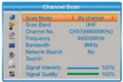 SENCOR SDB 521T - Channel Scan (Prohledávání kanálů) - 1