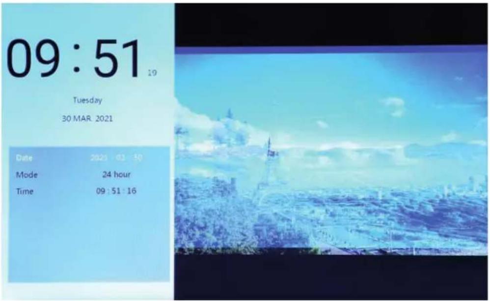 09:51 Tuesday 30 MAR. 2021 Date 2021 01 30 Mode 24 hour Time 09:51:16