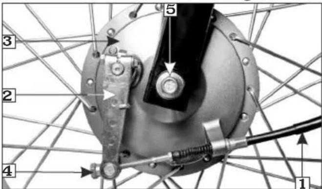 HERO Passion Xpro (2012) - FRONT WHEEL REMOVAL (DRUM TYPE) (Spoke wheel version) - 1