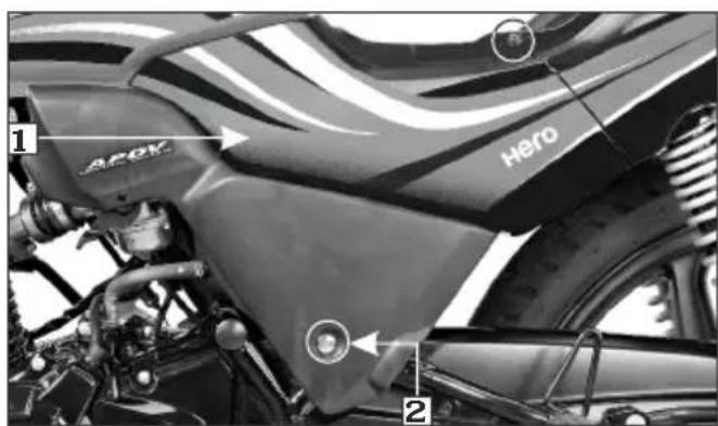 HERO Passion Xpro (2012) - Air cleaner - 1