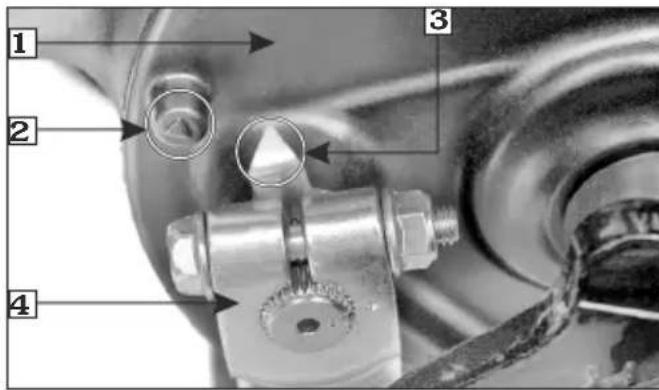 HERO Passion Xpro (2012) - Front brake wear indication - 4