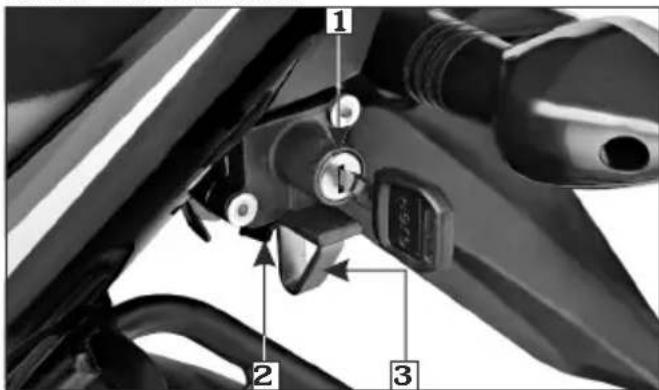 HERO Passion Xpro (2012) - SEAT LOCK/HELMET HANGER - 1