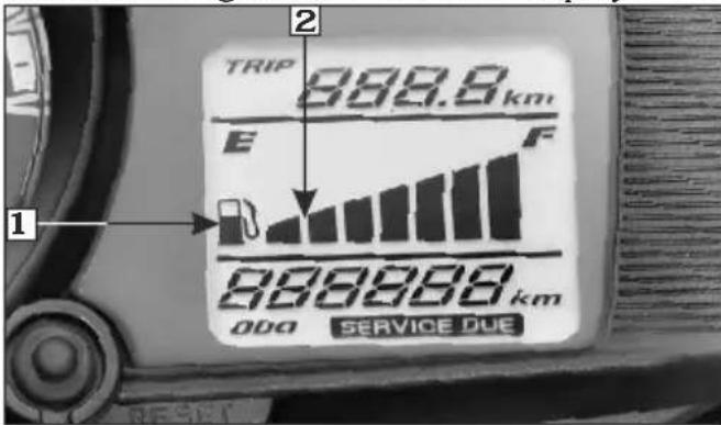 HERO Passion Xpro (2012) - Fuel gauge - 1