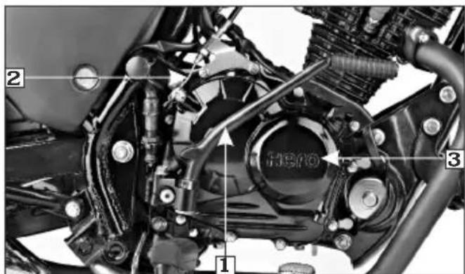 HERO Passion Xpro (2012) - Oil filter screen & centrifugal filter - 1