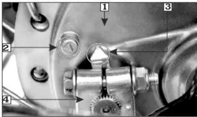 HERO Passion Xpro (2012) - Front brake wear indication - 3