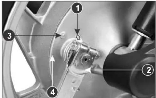 HERO Pleasure (2014) - BRAKE SHOE WEAR - 1
