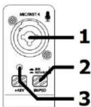Citronic CSM-8 - Mic / Line / Instrument input - 1