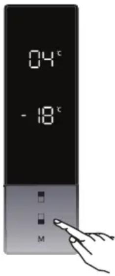 FAGOR 3FFK-6945X - Einstellen der Gefrierschranktemperatur - 1