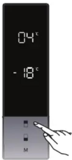 FAGOR 3FFK-6945X - Einstellen der Kühlschranktemperatur - 1