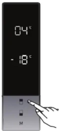 FAGOR 3FFK-6945X - Nastavení teploty mrazničky - 1