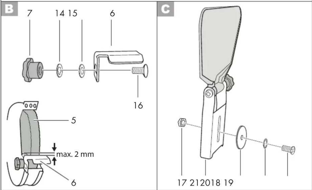 B 7 14 15 6 16 5 max. 2 mm 6 C 17 212018 19