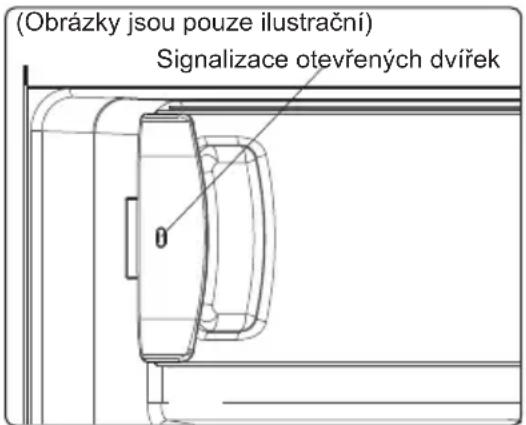 Kluge KC2192J - Signalizace otevřených dvířek: - 1