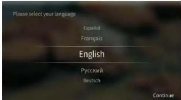 Please select your language Español Français English Русский Deutsch Continue