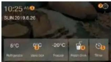 10:25 AM SUN 2019.6.26 5°C Refrigerator 0°C Vessel box -20°C Freeze Firearm drink Three