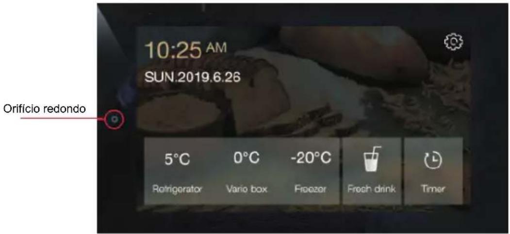 10:25 AM SUN.2019.6.26 Orificio redondo 5°C Refrigerator 0°C Vario box -20°C Freezer Fresh drink Timer