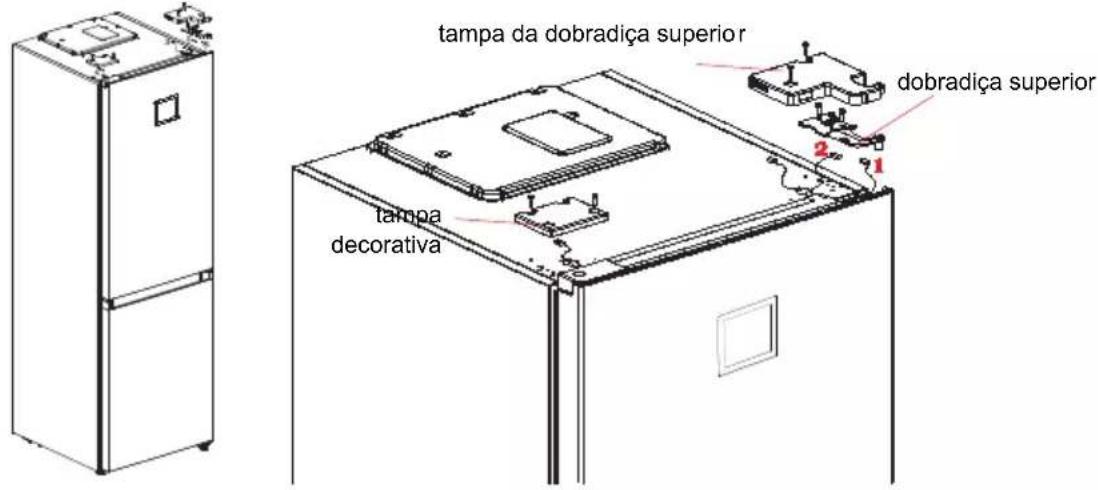 tampa da dobradiça superior dobradica superior tampa decorativa