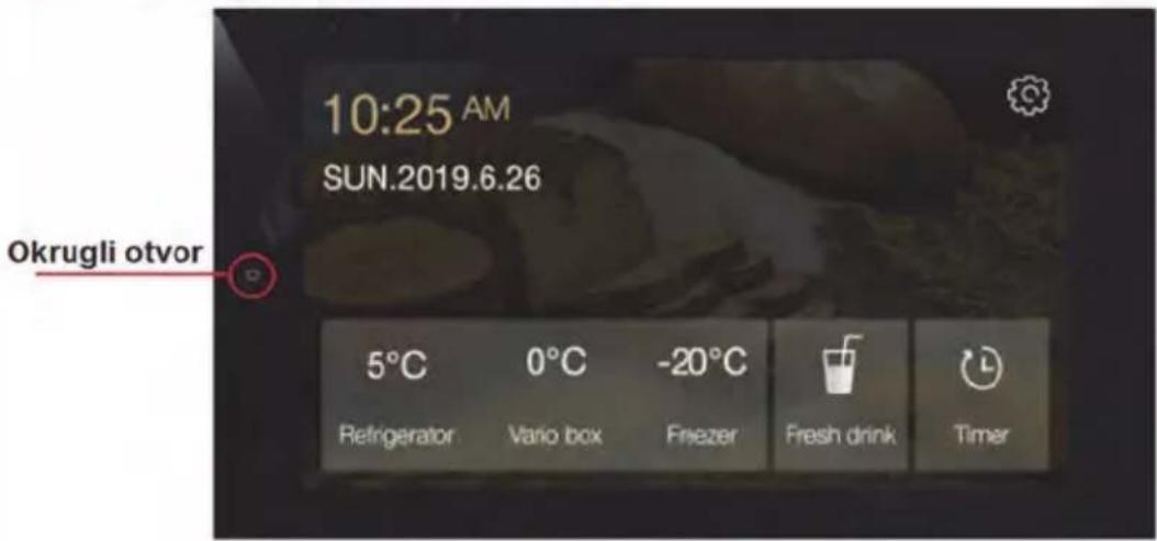 10:25 AM SUN.2019.6.26 Okrugli otvor 5°C 0°C -20°C Refrigerator Vario box Freezer Fresh drink Timer