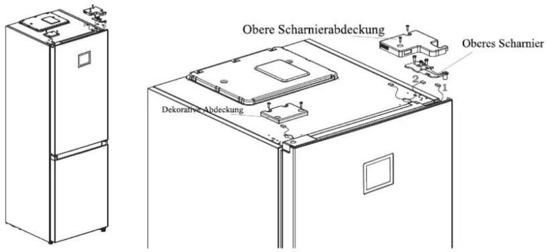 Obere Scharnierabdeckung Oberes Scharnier Dekorative Abdeckung